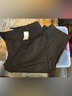 Charter Club 28W Black Slim Leg Newport Crop Pants NWT